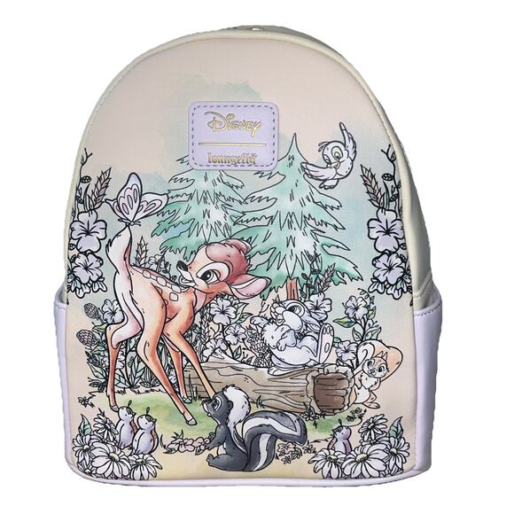 Loungefly Disney Bambi Thumper Flower Forest Friends Mini Backpack Bag NWT main image 6